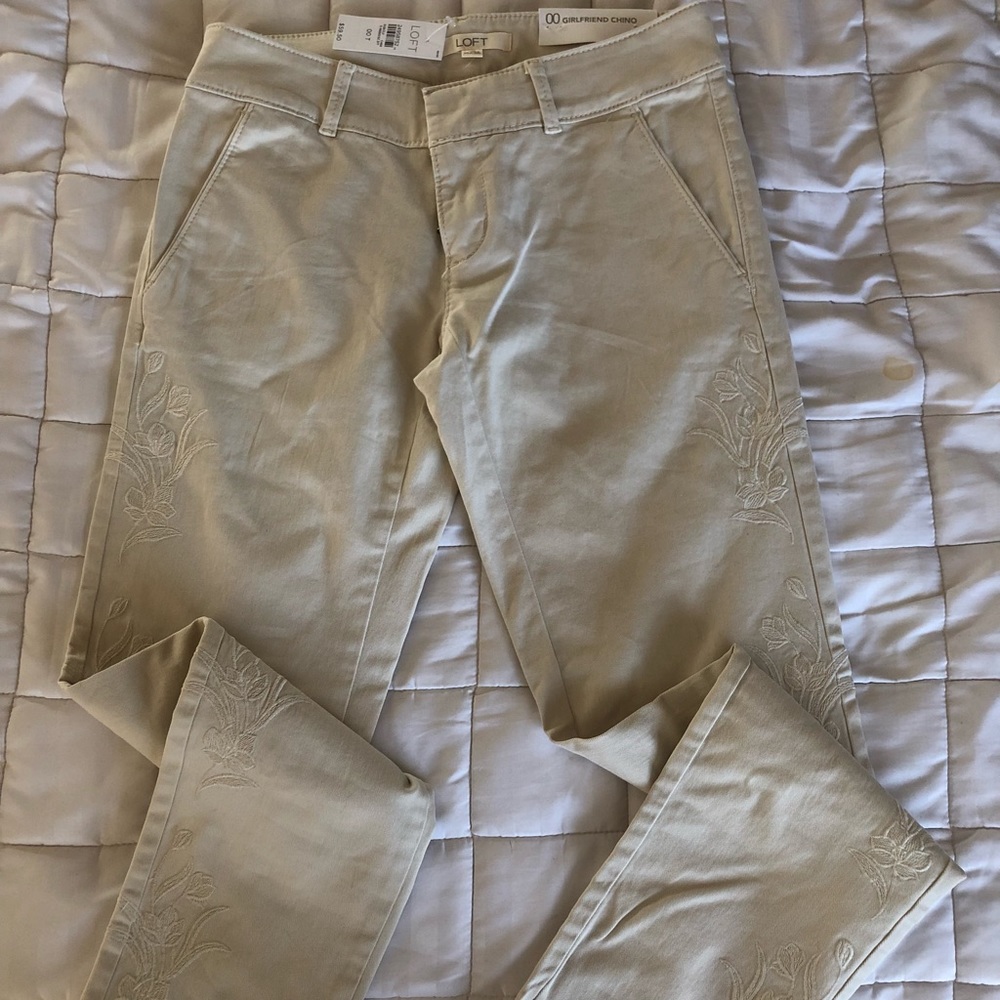 😍BRAND NEW Perfect Loft Girlfriend pants😍 - Picture 4 of 7